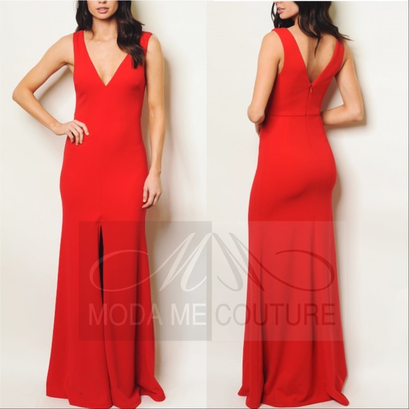 Formal Red Dress - Picture 3 of 4